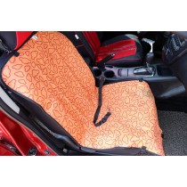 [Orange Clouds]Waterproof Solid Color Single Seat Dog Car Seat Cover (21"Wx41"L)