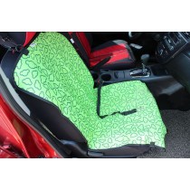 [Green Clouds]Waterproof Solid Color Single Seat Dog Car Seat Cover (21"Wx41"L)