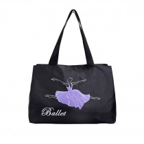 Girls Dance Duffel Bag Gym Equipment Bag for Women Large Latin Ballet Dance Sports Tote Black