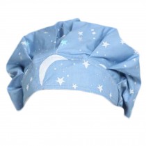 Blue Scrub Cap Adjustable Cotton Bouffant Scrub Cap Breathable Headcloth Cap Unisex Work Cap for Men Women, Star