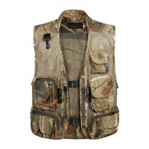 Comfortable Men's Mesh Breathable Camouflage Fishing Vest Waistcoat, L