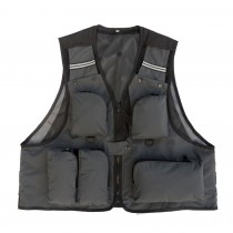 Outdoor Men's Fishing Jacket Multifunctional Vest GRAY, XXL