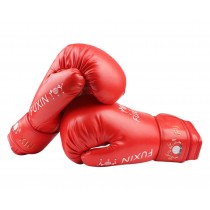 Simple Boxing Fighting Gloves Household Training Gloves RED, 10 Ounce
