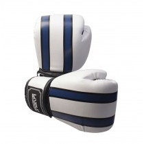 Fashion Boxing Martial Arts Training Gloves BLUE WHITE, 12 Ounce