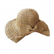 Women's Fashion Foldable Bucket Hat Beach Hat Wide Brim Hat Sun Hat Straw Hats