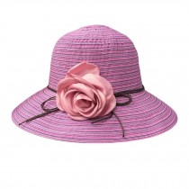 Wide Brim Beach Hat Floppy Straw Hats Women's Summer Foldable Sun Hat