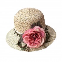 Women Fashion Summer Straw Hat Sun Hat Folding Travel Beach Cap Wide Brim Hat