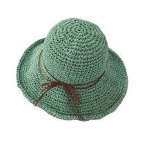 Foldable Beach Hat Floppy Wide Brim Bucket Hat Straw Hats for Women, Green