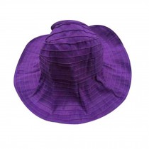 Women's Fashion Sun Visor Cap Summer Beach Cap Sun Hat For Travel Purple