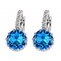 2 Pcs Earrings Fashion Temperament Simple Earrings Jewelry Female, Blue