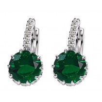 2 Pcs Beautiful Earrings Fashion Simple  Earrings Jewelry Female, Green