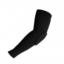 [BLACK] Comb Pad Protection Compression Basketball Shooter Sleeve, Size L