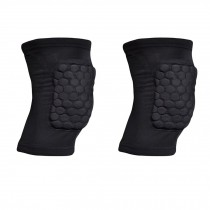 [BLACK] Short Comb Pad Compression Basketball Leg Sleeve One Pic, Size L