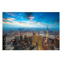 Jigsaw Puzzle 1000 Piece DIY Shanghai Chinese Cityscape Wooden Puzzle Decoration Gift