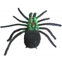 2 Pcs Large Artificial Simulated Green Spider Halloween Joke Trick Scary Toy Kids Educational Model