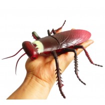 2 Pcs Large Artificial Simulated Cockroach Halloween Joke Trick Scary Toys Kids Educational Model
