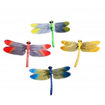 Colorful Simulated Dragonfly Figures Toy Halloween Joke Trick Kids Educational Toys, 8 Pcs