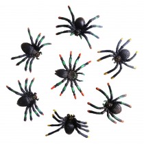 Artificial Simulated Spider Toy Halloween Trick Scary Party Supplies Decor,10 Pcs Random color