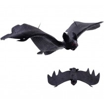 3 Pcs Artificial Simulated Bat Toy Halloween Trick Scary Party Supplies D??cor