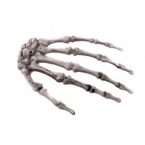 1 Pair Artificial Simulated Palm Bone Toy Halloween Trick Scary Party Supplies D??cor