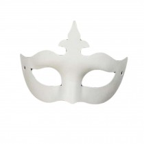 Set of 10 White Eye Mask Painting Mask DIY Paper Mask Halloween Mask