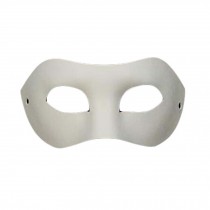 Set of 10 White Eye Mask Painting Mask DIY Paper Mask Halloween Costume Mask
