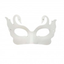 10 Pcs White Eye Mask Painting Mask DIY Paper Swan Mask Halloween Costume Mask