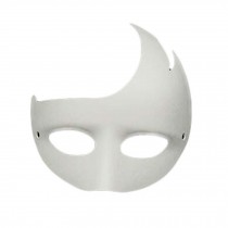 10 Pcs White Eye Mask Hand Painted Mask DIY Paper Mask Halloween Costume Mask