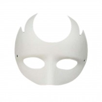 10 Pcs White Mask Hand Painted Eye Mask DIY Paper Mask Halloween Costume Mask