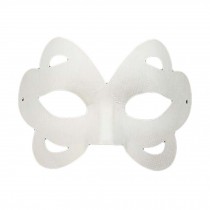 10 Pcs Butterfly White Mask Hand Painted Eye Mask DIY Paper Mask Costume Mask