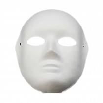 10 Pcs White Mask Costume Mask Painting Full Face Mask DIY Paper Mask Blank Mask