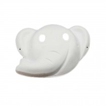 10 Pcs White Mask DIY Costume Mask Painting Mask Paper Blank Mask Elephant Mask