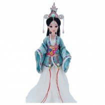 Chinese Style 12-Joints Doll for Kids Blue Chinese Ancient Costume China Ancient Ball-Jointed Doll, Wei Zifu