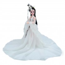 White Crane Fairy China Ancient Costume Ball-Jointed Doll for Girls