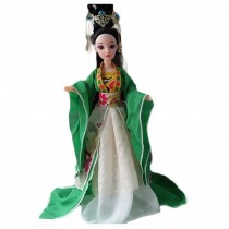 Green Fairy China Ancient Costume Ball-Jointed Doll 12-Joints Doll for Girls