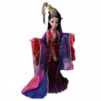 Chinese Fictional Character Ball-Jointed Doll Purple and Red Costume 12-Joints Doll for Girls, Zhou Zhiruo
