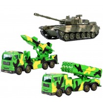 Army Vehicle Models Car Toys Tank Toys Playset for Kids for Plastic, 3 Pack