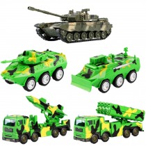 Army Vehicle Models Car Toys Tank Toys Playset for Kids for Plastic, 5 Pack