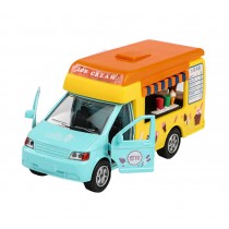 Creative Ice Cream Truck Alloy Car Model With Sounds and Lights for Collection Kids Toy