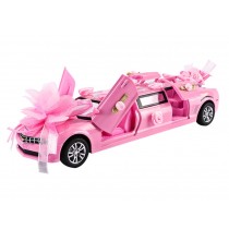 Simulation Wedding Car Model Alloy Sounds and Lights Exquisite Vehicles Toy Wedding gift, Pink