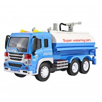 Sprinkler Car Model Toy with Sound Light Construction Vehicle Plastic Early education, Blue