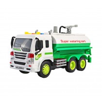 Sprinkler Car Model Toy with Sound Light Construction Vehicle Plastic Early education, Green