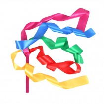 2 Pcs Random Color Colorful Dance Ribbon Dancing Props Kids Gymnastics Ribbon