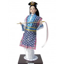 Ancient Chinese Girl Doll Taking A Whisk Furnishing Articles, Random Style