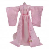 Handmade Chinese Style Ancient Beauty Costume Pink Doll Dress Doll Clothes for 11.5 inch Doll