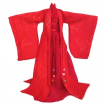 Handmade Chinese Style Ancient Beauty Costume Red Wedding Dress Doll Dress Doll Clothes for 11.5 inch Doll