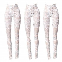 3 Pcs White Lace Pantyhose Leggings Hollow-out Doll Pantyhose Doll Clothes Accessories for 11.5 inch Doll, Random Pattern