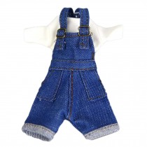 Handmade T-Shirt and Overalls Casual Wear Doll Clothes Outfits for 11.5 inch Doll
