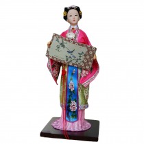 Chinese Doll Traditional Chinese Art Handmade Doll Silk Figurines-Jia Xichun