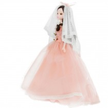 Beautiful Bride Wedding Dress Doll, Floral Bride